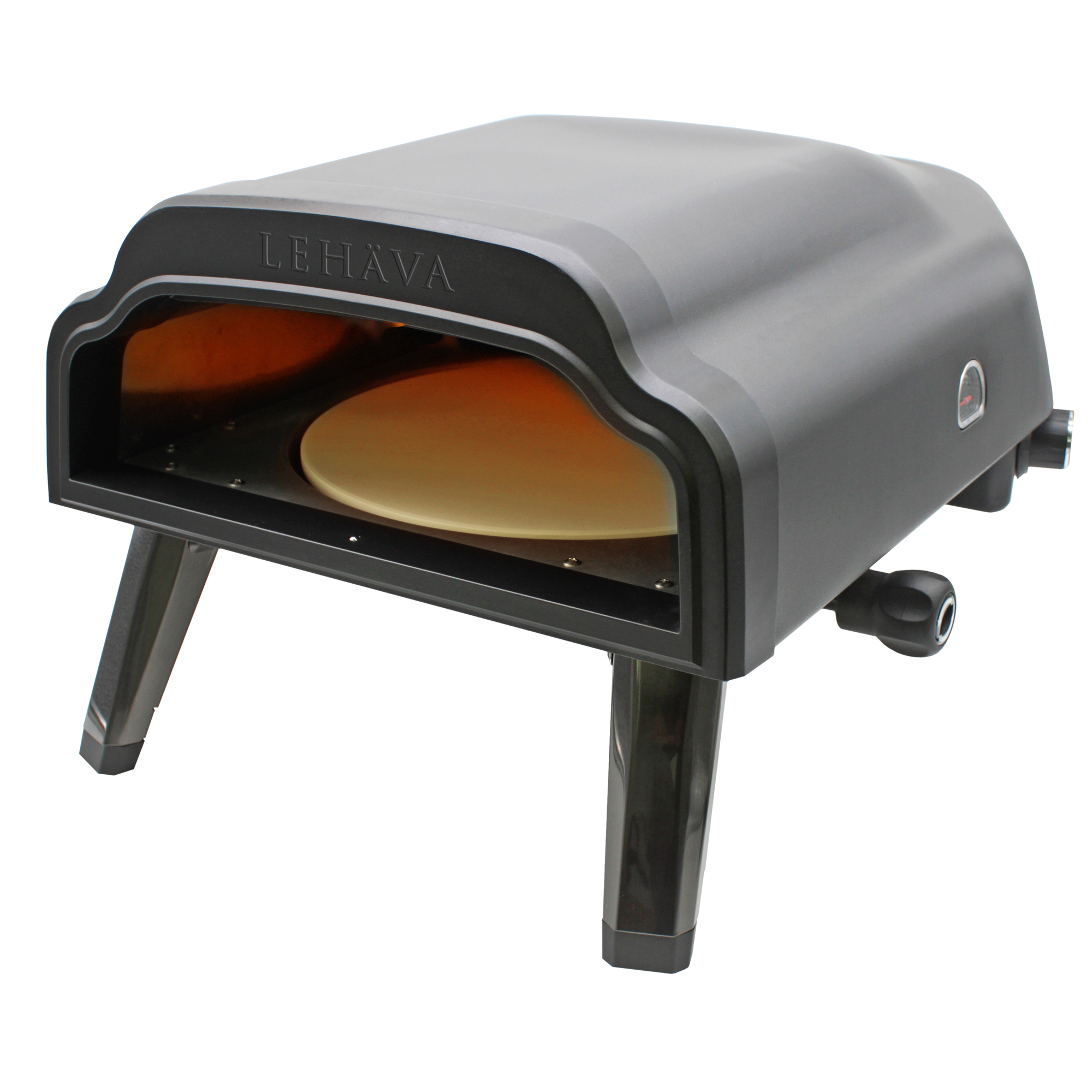 Flame King, 14in., 360 Degree Rotating Propane Pizza Oven, Fuel Type Propane, Model# LEHAVA